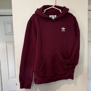 adidas Maroon Kids Hoodie